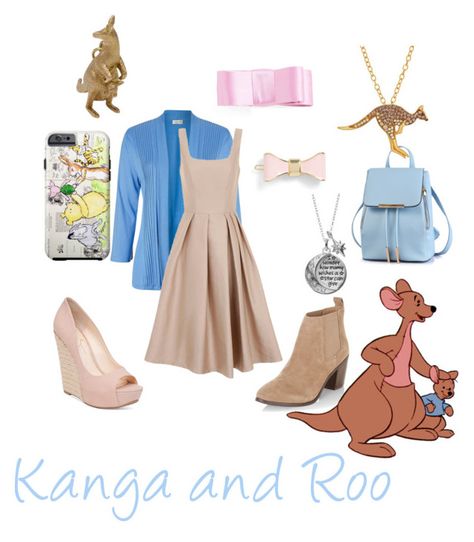 "Kanga and Roo" by babe-b8 ❤ liked on Polyvore featuring Eastex, Chi Chi, L. Erickson, Jessica Simpson, New Look, Disney, Animal Planet and disneybound Kanga And Roo Costume, Kanga And Roo, Subtle Cosplay, Look Disney, Owl Costume, Disney Themed Outfits, Disneyland Outfits, Disney Bounding, Halloween 2019