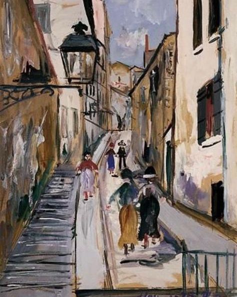 Utrillo Paintings, Suzanne Valadon, Maurice Utrillo, City Sketch, Montmartre Paris, France Art, Eastern Art, Georges Braque, Impressionism Art