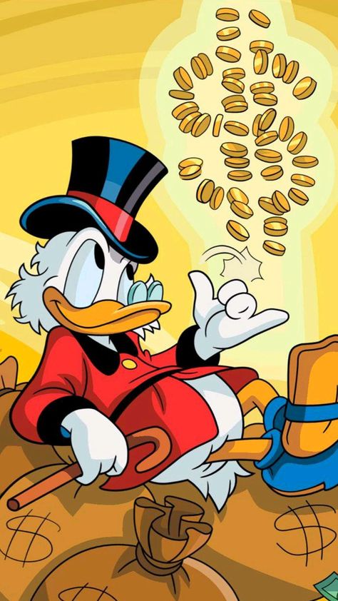 Dagobert Duck, Disney Pop Art, Duck Wallpaper, Uncle Scrooge, Duck Cartoon, Scrooge Mcduck, Duck Tales, Swag Cartoon, Cartoon Wallpaper Iphone