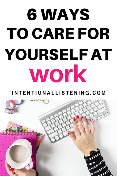 Feeling drained at work? The 9-5 isn't always easy - especially because we push ourselves to power through. If you took even a few minutes to honor yourself with a bit of self-care your work and well-being would drastically improve. Read this post now to get uplifting self-care tips and hacks that will boost your workday! It will give you self-care ideas to come up with a self-care routine that works for you - at work! #selfcare #selfcaretips #selfcareroutine #selfcareideas #workday Self Care At Work, 10 Minute Guided Meditation, Honor Yourself, Youtube Guide, Motivational Podcasts, Care For Yourself, Workplace Wellness, Work Productivity, Feeling Drained