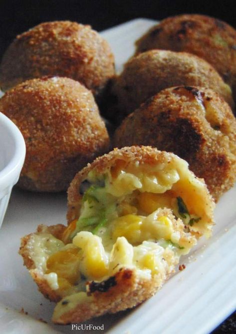 Cheese Corn Balls, Corn Balls Recipe, Cheese Corn Balls Recipe, Corn Balls, Cheese Balls Recipe, Corn And Cheese, Cheese Corn, Corn Cheese, Corn Dishes