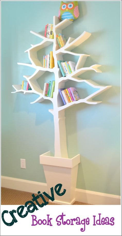 Book Storage Ideas Kid Book Storage, Book Self, Kid Book, Creative Books, Creative Storage, Easy Craft Projects, Fun Easy Crafts, Home Cinema, Book Storage