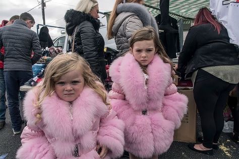 Pink Fur Coat, Irish Travellers, Versace T Shirt, Study Photography, Looking Dapper, Street Photo, Secret Life, Girls Wear, A Horse