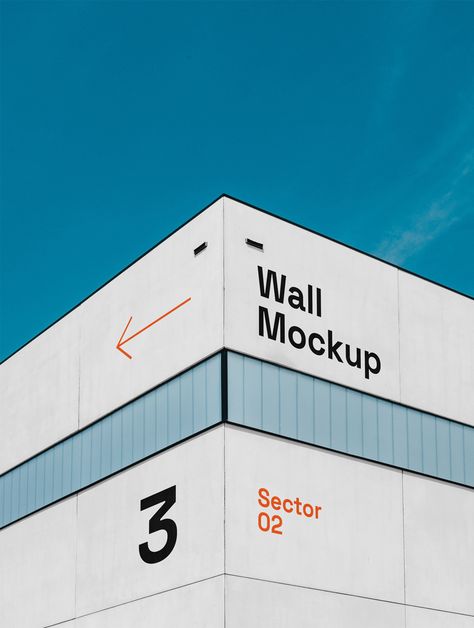 Building Wall Mockup Sign Mockup Free, Building Wall, Free Psd Design, Billboard Mockup, Wall Mockup, Led Video Wall, Free Mockup Templates, Sign Mockup, Concrete Building