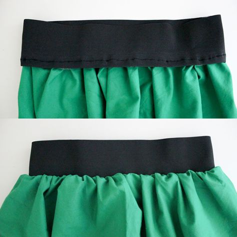 Exposed Elastic Waist Skirt Diy, How To Sew An Elastic Waistband Skirts, Elastic Waist Skirt Diy, Spider Outfit, Baby Skirts, Diy Clothes Patterns, Kids Clothes Diy, Elastic Waistband Skirt, Elastic Skirt