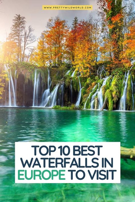 Top 10 Best Waterfalls in Europe to Visit Best Cities In Europe, Famous Waterfalls, Chasing Waterfalls, Summer Destinations, Motion Blur, Places In The World, Europe Travel Guide, Europe Travel Destinations, Beautiful Waterfalls