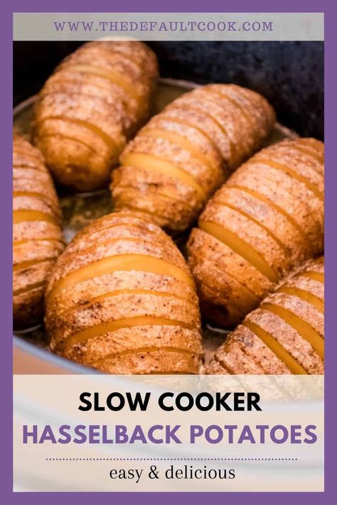 Whole Potatoes In Crock Pot, Russet Potato Recipes Crock Pots, Slow Cooker Potatoes Recipes, Baked Potatoes In Crock Pot, Slow Cooker Baked Potatoes, Russet Potato Recipes, Spiral Potato, Baked Potato Slices, Slow Cooker Baking