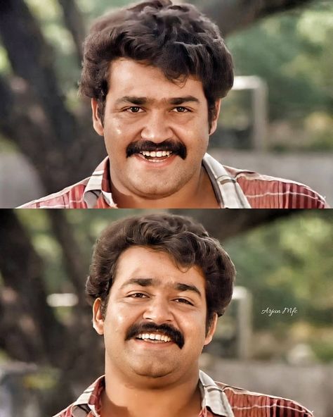 Mohanlal Old Photos, Mohanlal Vintage Photos, Vintage Mohanlal, Mohan Lal, Ronaldo Hair, Indian Flag Photos, Darling Movie, Festival Paint, Superman Artwork