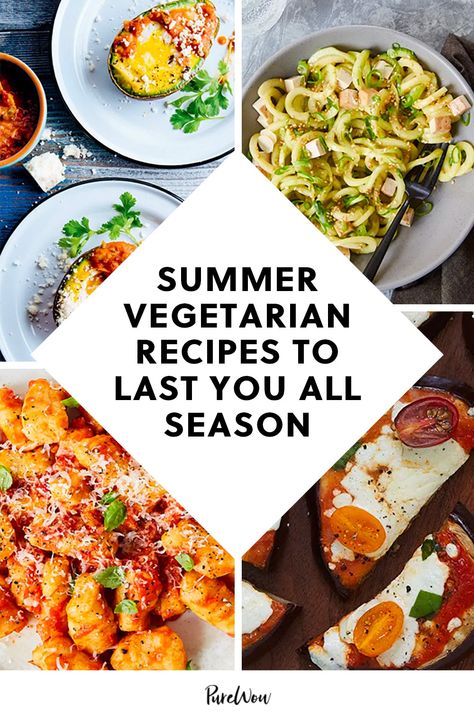 Lunch Summer, Summer Vegetarian Recipes, Dinner Vegetarian, Easy Summer Dinners, Easy Vegetarian Dinner, Vegan Grilling, Food Vegetarian, Veggie Dinner, Recipes Summer