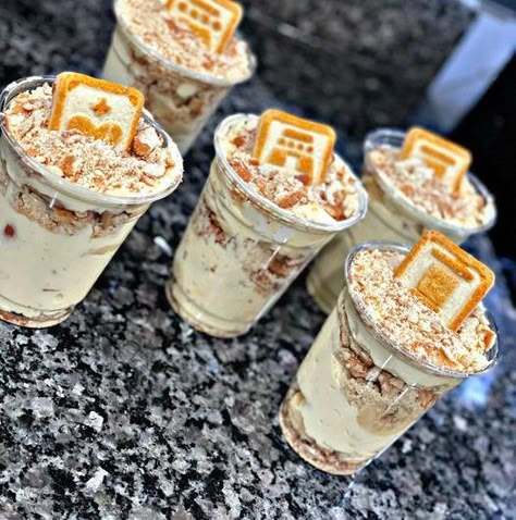 Banana Pudding Cups! Banana Pudding Cups, Pudding Cup Recipes, Cheese Pudding, Condensed Milk Cookies, Banana Cream Pudding, Sweet Condensed Milk, Pudding Flavors, Creamy Pudding, Sugar Free Pudding