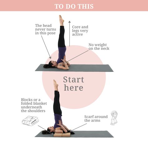 Want to start practicing shoulder stand but aren’t sure if it’s too advanced? Start right here 👆 By adding a scarf around your arms, you ensure you can use your strength without misaligning the arms and shoulders. The blanket underneath the shoulders gives you more room for the neck and relieves pressure from the area. Follow @yogasoloapp for more yoga tips 💜 Yoga Poses Step By Step, Easy Yoga Poses For Beginners, Arm Yoga, Yoga Alignment, Gain Flexibility, Heath Tips, Shoulder Stand, Easy Yoga Poses, Poses For Beginners