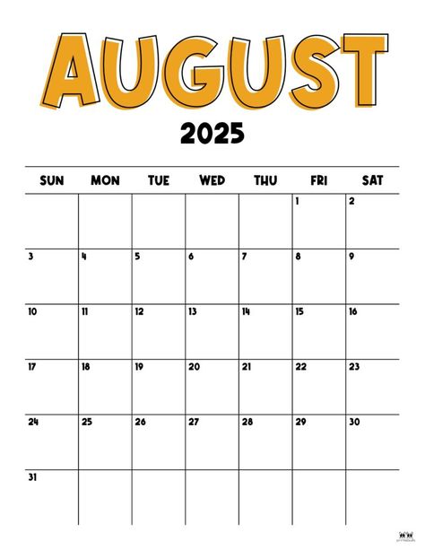 Pick from 107 August 2025 calendars to stay organized as summer winds down and school starts up! Print your calendar of choice from home! 100% FREE! Large Wall Calendar, Office Calendar, Bullet Journal Ideas Templates, Monthly Planner Template, School Starts, Planner Sheets, 2025 Calendar, Calendar Printables, Stay Organized