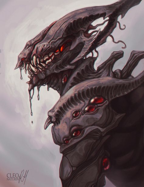 Crimson King, Horror Aesthetic, Warframe Art, Dark Creatures, Creepy Monster, Fantasy Creature, Alien Design, 다크 판타지, Alien Concept Art