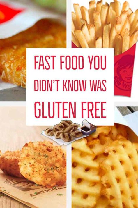 Gluten Free Fast Food Options, Gluten Free Fast Food, Gluten Free Food List, Menu Sans Gluten, Gluten Free Info, Gluten Free Kids, Vegan Fast Food, Fast Food Menu, Gluten Free Restaurants