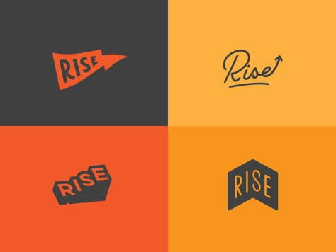 A few more proud members to add to the island of misfit logos... These were fun, quick concepts to work on. Rise Logo Design, Rise Up Logo, Unicef Logo, Rise Logo, Show Logo, Adventure Logo, Inspiration Logo Design, Vintage Logos, Shirt Logo Design