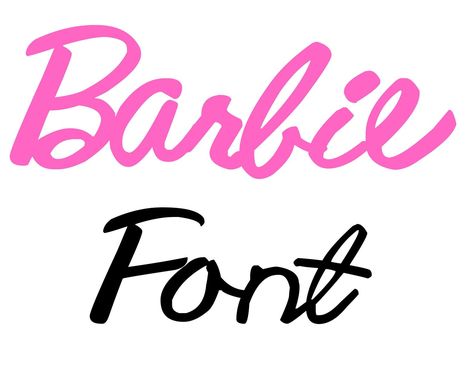 barbie calligraphy Printable Barbie, Barbie Svg, Alphabet Cursive, Barbie Font, Fonts To Download, Font Creator, Font Letters, Font Examples, Alphabet Font