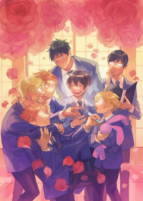 riddle on Twitter: "kiss kiss fall in love (with haruhi)… " Ouran Highschool Host Club Wallpaper, Host Club Wallpaper, Highschool Host Club, Ouran High School Host Club Funny, Ouran Highschool Host Club, Host Club Anime, Club Wallpaper, Shojo Anime, Ouran Highschool