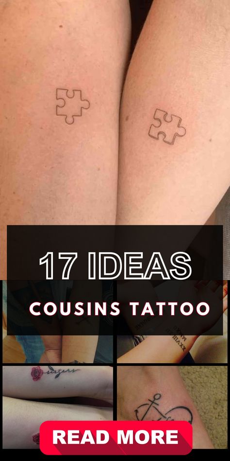 Small and Unique Cousin Tattoos: Celebrate Family Love with Delicate Ink #tattooideas #tattoodesign #tattooart #tattoosforwomen #tattoomodel. Find out more here 👉https://www.theworldaccordingtome.org/body-art/?art566 Matching Tattoos For Grandmother And Granddaughter, Girl Cousin Tattoos, Family Matching Tattoos Cousins, Cousins Matching Tattoos, Cousin Tattoos Boy And Girl, Matching Cousin Tattoos Meaningful, Tattoo For Cousins, Cousins Tattoo Matching, Small Tattoos Family