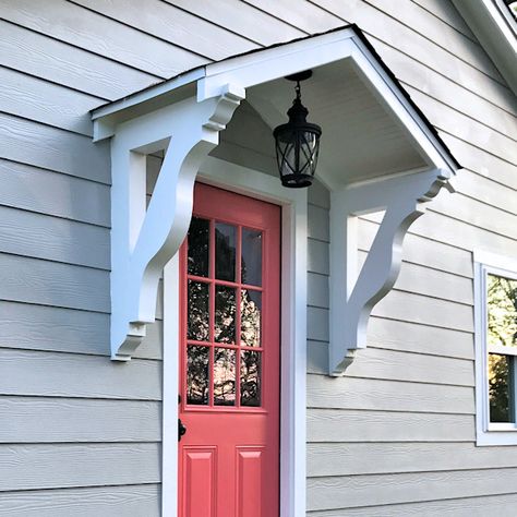 How To Build A Small Portico Above A Door – Part 1 – The Basic Frame Diy Awning Ideas Front Door, Awning For Front Door, Diy Portico Entry, Awnings Over Doors Diy, Door Awnings Exterior Diy, Front Door Canopy Ideas, Diy Portico, Front Door Awning Ideas, Awnings Over Doors