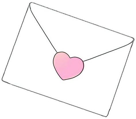 Envelope Animation, Cute Envelope Template, Envelope Sketch, Love Letter Drawing, Love Letter Drawing Ideas, Letter Drawing Ideas, Envelope Clipart, Love Letter Envelope, Drawing Ideas Cute