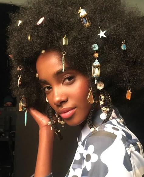 The hair accessories your afro hair needs | Hair Afro, Afro Hair, Afro Punk, Hair Reference, Grunge Hair, Afro Hairstyles, Black Is Beautiful, Maquillaje De Ojos, Locs