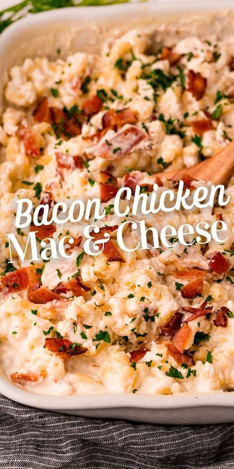 Loaded Max And Cheese, Chicken Bacon Ranch Mac And Cheese, Chicken Bacon Mac And Cheese, Ranch Macaroni And Cheese, Easy Creamy Mac And Cheese, Chicken Bacon Cheese, Mac N Cheese Bacon, Chicken Macaroni, Viral Recipes