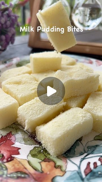 Milk Pudding Bites, Recipes With Milk Powder, Recipes With Milk Dessert, Dessert With Milk, What To Make With Milk, Dessicated Coconut Recipe, Cornflour Recipes, Cornstarch Recipes, Milk Dessert Recipes