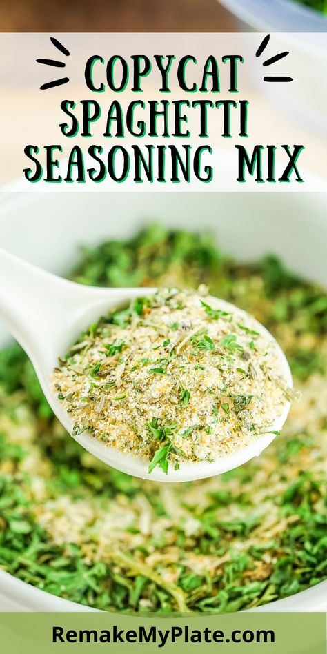 Mccormick Seasoning Recipes, Copycat Mccormick Spaghetti Seasoning, Homemade Spaghetti Seasoning Packet, Pappys Seasoning Copycat, Mccormick Spaghetti Seasoning Recipe, Homemade Spaghetti Seasoning, Spaghetti Sauce Mix Dry, Diy Spaghetti Seasoning, Spaghetti Seasoning Mix Homemade