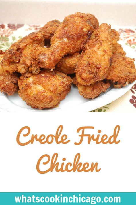 Creole Fried Chicken, New Orleans Fried Chicken, Black People Fried Chicken, Creole Chicken Recipes, Creole Food, Louisiana Fried Chicken, Chicken Creole Recipe, Cajun Fried Chicken, Creole Chicken