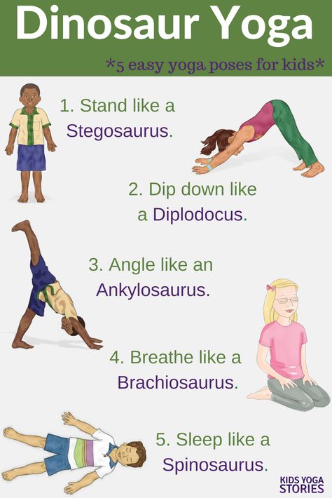 Pretend to be a dinosaur through prehistoric dinosaur yoga poses. Stand tall like a Stegosaurus. Sleep like a Spinosaurus. Learn about dinosaurs while moving in and out of fun, creative yoga poses. Five dinosaur yoga poses are included plus book ideas to further spark an interest and love for dinosaurs. Kids Yoga Stories #kidsyogastories #dinosauryoga #yogaforkids #kidsactivities #dinosaurs Dinosaur Yoga, Learn About Dinosaurs, Preschool Yoga, Dinosaur Lesson, Dinosaur Theme Preschool, Yoga Poses For Kids, Dinosaur Activities Preschool, Childrens Yoga, Dinosaurs Preschool