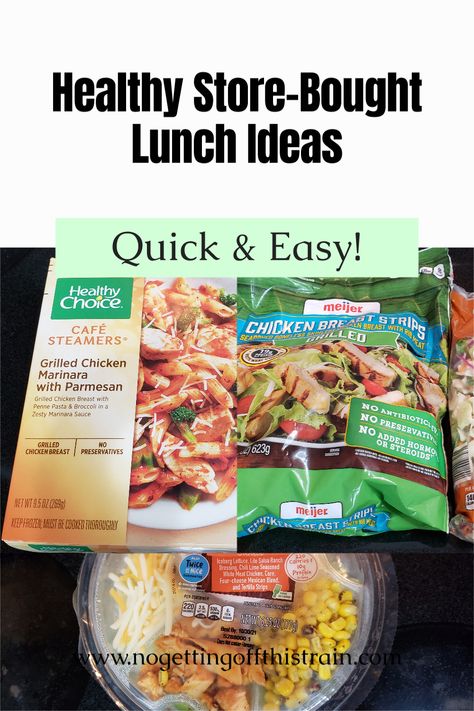 Healthy Lunch From Grocery Store, Healthy Store Bought Lunch, Grocery Store Lunch Quick, Store Bought Lunch Ideas, Store Bought Meals, Healthy Frozen Meals Store Bought, Healthy Filling Lunch, Charcuterie Lunch, Healthy Frozen Meals