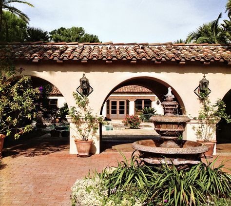 Historic Spanish Colonial Rehabilitation by IS Architecture -- http://isarchitecture.com Spanish Style Conservatory, Spanish Pavilion, Spanish Colonial Architecture, Spanish Exterior, Spanish Courtyard, Spanish Colonial Homes, Hacienda Homes, Spanish Style Architecture, Spanish Hacienda