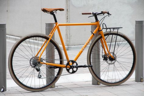 *VELO ORANGE* pass hunter disc (55) | Frame :*VELO ORANGE* p… | Flickr Bikes Black, Orange Bike, Velo Orange, Wolf Tooth, Bike Trip, Retro Bike, Aesthetic Kitchen, I Want To Ride My Bicycle, Bicycle Components