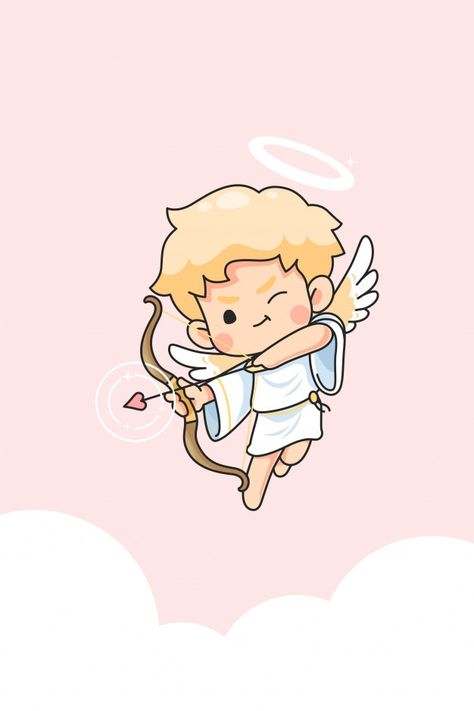 Cute cupid cartoon for valentine day con... | Premium Vector #Freepik #vector #arrow #heart #man #character Cupid Cartoon, Cupid Drawing, Angel Cartoon, Valentine Drawing, Valentine Cartoon, Valentines Day Cartoons, Angel Illustration, Valentines Day Drawing, Baby Boy Decorations