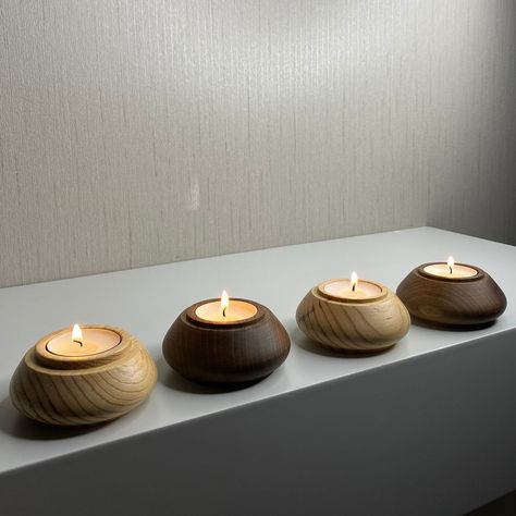 Our wooden candle holder is a perfect choice to add warmth and a natural ambiance to your home, making it an excellent 'new home gift' option. Handcrafted from high-quality pine and walnut wood, each piece is meticulously designed. This wooden tealight holder is ideal for creating an elegant atmosphere in any space. You can use it with tealights or opt for candles. The wooden decorative details provide a natural and cozy feel, seamlessly complementing various interior decor styles. The candle ho Wooden Tealight Candle Holders, Wooden Candle Stand, Tea Candle Holders, Wood Candle Holder, How To Varnish Wood, Wooden Candle Holder, Wood Candle, Wooden Candle, Wooden Candle Holders