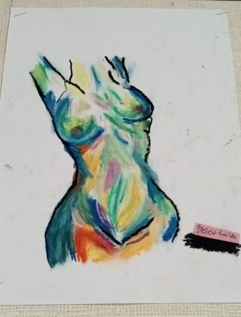 Oil Pastel Human Drawing, Art Folio, Human Drawing, Oil Pastel Art, Oil Pastels, Pastel Art, Art Class, Art Project, Oil Pastel