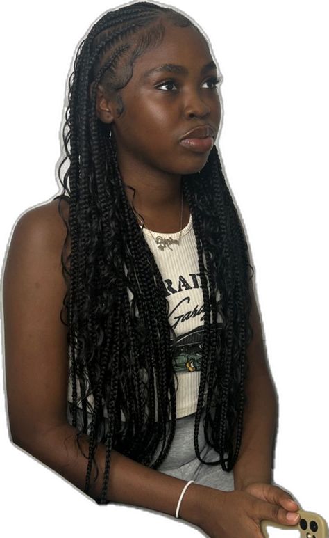 Fulani With Curls, Fulani Braids With Curls, Cornrows With Curls, Growing Long Hair, Hairstyles For 2023, Crazy Cake, Hairstyles For Teens, Braided Hairstyles For Teens, Quick Braided Hairstyles