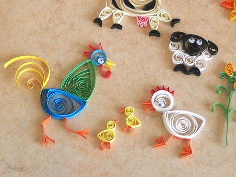 Paper Quilling Animals, Quilling Images, Quilling Animals, Paper Quilling For Beginners, Paper Quilling Cards, Quilling Work, Art Quilling, Quilling Christmas, Paper Quilling Patterns