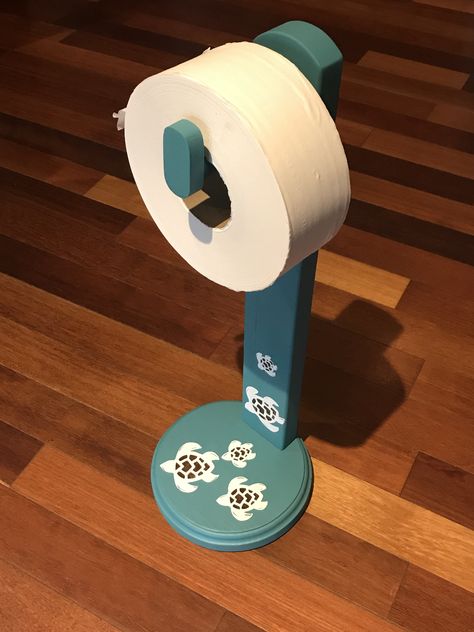 Forever Roll holder my wife and I built to handle large toilet paper rolls since normal sized roll cannot be found anywhere right now. Toilet Tissue Holder Ideas, Toilet Paper Holder Diy, Paper Holder Diy, Toilet Paper Dispenser, Bathroom Stuff, Doll Furniture Diy, Toilet Paper Rolls, Paper Dispenser, Throne Room