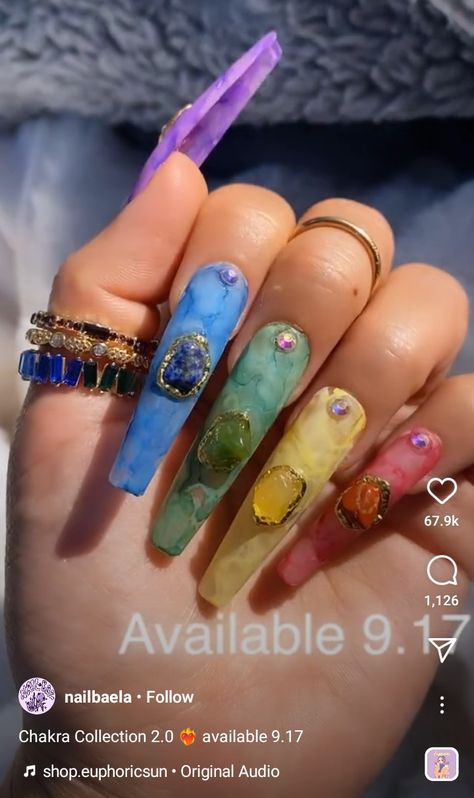 Chakra Nails, Unique Nails, Nail Ideas, Image Search, Chakra, Nail Designs, Nails, Beauty, Design