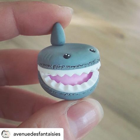 Crème Macarons on Instagram: “Thank you everyone for all the love! It’s been pretty amazing to see everyone replicate my Shark Macarons 🦈! Special shoutout to this cool…” Shark Macarons, Lobster Party, Shark Cupcakes, Macarons, Shout Out, Love It, Thank You, Gemstones, On Instagram