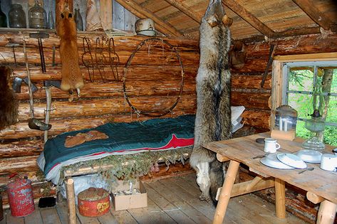 Alaska Trappers Cabin Interior Cabin | Trapper's cabin - interior | Explore DCI Photography's photo ... Trappers Cabin, Cabin Homes Interior, How To Build A Log Cabin, Bushcraft Shelter, Siberia Russia, Small Log Cabin, Hunting Room, Hunting Cabin, Single Tree