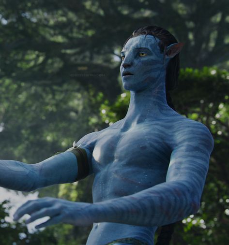 Sam Worthington as Jake Sully, in “Avatar” (2009). Jake Abs, Avatar Jake And Neytiri, Avatar Script, Avatar Jake Sully, Jake Avatar, Avatar Jake, Omatikaya Clan, Ice Planet Barbarians, Jake Sully Avatar