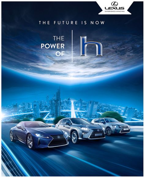 Lexus on Behance Electric Car Poster Design, Car Advertising Design Creative, Electric Car Poster, Car Ads Design, Truck Poster Design, Car Poster Advertising, Car Design Poster, Car Kv, Car Poster Design