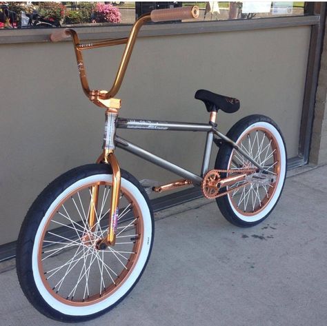 Cool bmx bikes Custom Bmx Bikes, Bmx Bikes Custom, Black Bmx Bike, White Tires, Black Bmx, Bmx Bike Parts, Bmx 20, Bmx Cruiser, Bmx Street