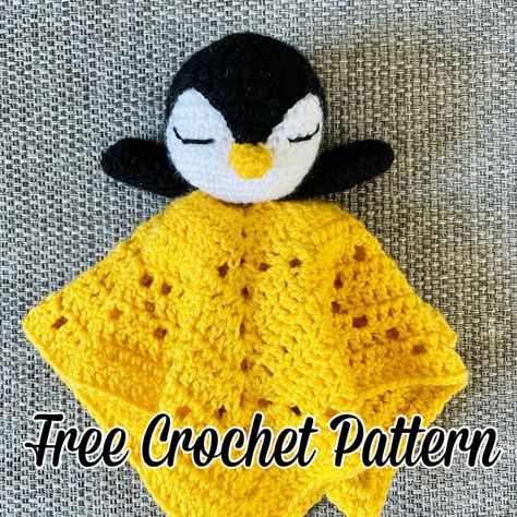 Free video tutorial for our penguin lovey blanket crochet pattern coming soon! Follow us on instagram to be notified when it goes live! Penguin Lovey Crochet Pattern Free, Lovey Blanket Crochet, Crochet Lovey Free Pattern, Lovey Crochet Pattern, Lovey Crochet, Crochet Lovey, Blanket Crochet Pattern, Lovey Blanket, Crochet Tutorials