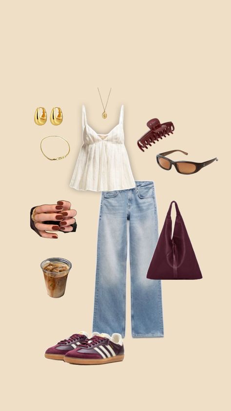 Sambas Outfit, Maroon Outfit, Samba Outfit, Outfit Inspo