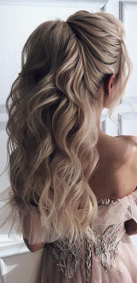 Prom Hairstyles Updos, Best Wedding Hairstyles, Fishtail Braid, Long Hair Wedding Styles, Prom Hairstyles For Long Hair, Trendy Wedding Hairstyles, Wedding Hair Inspiration, Voluminous Hair, Wedding Hair Down