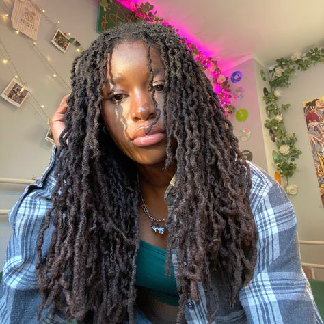 Low Density Locs, Curly End Locs, Coil Locs Before And After, 200 Locs, Locs With Curls At The End, Natural Locs With Curly Ends, Loc Hairstyle Ideas, Two Tone Locs, Layered Locs