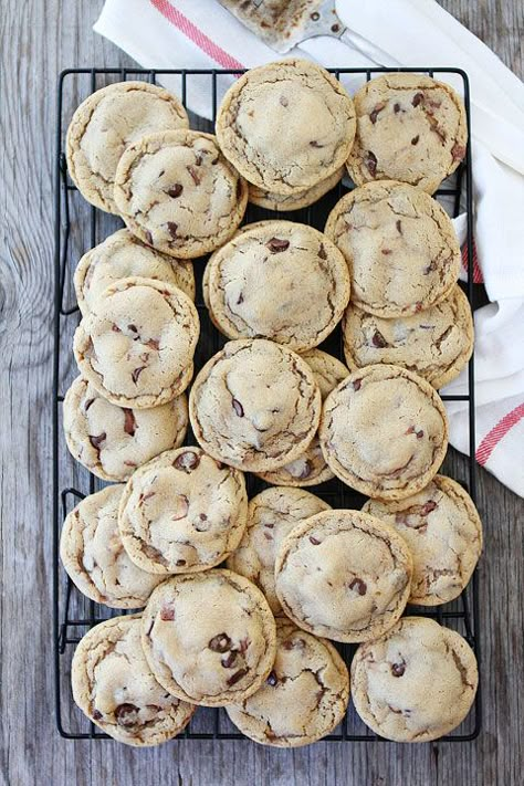 Malted Chocolate Chip Whopper Cookies from twopeasandtheirpo... #recipe #cookies Whopper Cookies, Malted Cookies, Meringue Drops, Dessert Healthy, Slow Cooker Desserts, Recipe Dessert, Cookie Butter, Malted Milk, Recipes Cake